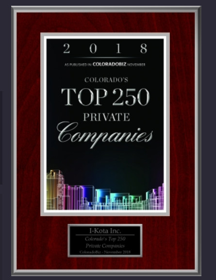 2018 TOP 250 Private Companies Award